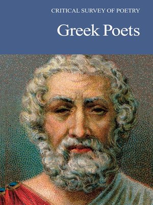 cover image of Critical Survey of Poetry: Greek Poets